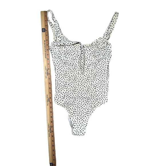 Zulu & Zephyr One Piece Bathing Suit Sz 6 Polka Dot Adjustable Swim Beach Vacay - Picture 6 of 11